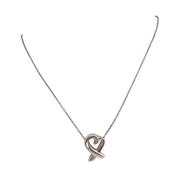 Tiffany & Co Paloma Picasso Small Loving Heart Pendant Necklace 16" Chain - Picture 5 of 10